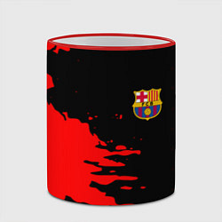 Кружка 3D Barcelona краски спорт, цвет: 3D-красный кант — фото 2