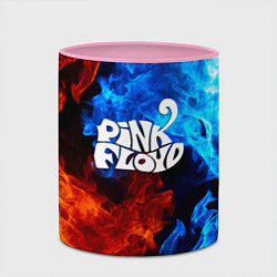 Кружка 3D Pink floyd битва огней, цвет: 3D-белый + розовый — фото 2