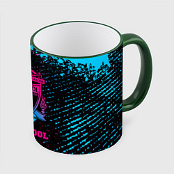 Кружка 3D Liverpool - neon gradient, цвет: 3D-зеленый кант