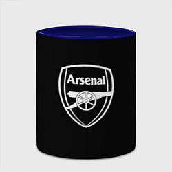 Кружка 3D Arsenal fc белое лого, цвет: 3D-белый + синий — фото 2