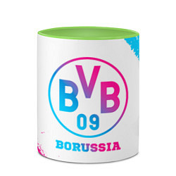 Кружка 3D Borussia neon gradient style, цвет: 3D-белый + светло-зеленый — фото 2