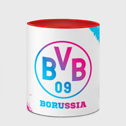 Кружка 3D Borussia neon gradient style, цвет: 3D-белый + красный — фото 2