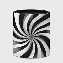 Кружка 3D Оптическое путешествие, цвет: 3D-белый + черный — фото 2