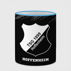 Кружка 3D Hoffenheim sport на темном фоне, цвет: 3D-небесно-голубой кант — фото 2