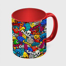 Кружка 3D Dream love party, цвет: 3D-белый + красный