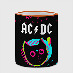 Кружка 3D AC DC - rock star cat, цвет: 3D-оранжевый кант — фото 2