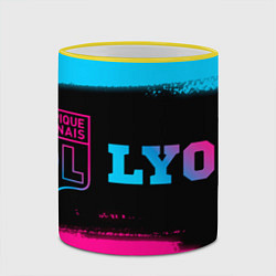 Кружка 3D Lyon - neon gradient по-горизонтали, цвет: 3D-желтый кант — фото 2