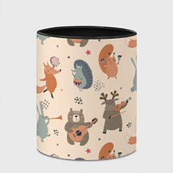 Кружка 3D Животные с инструментами, цвет: 3D-белый + черный — фото 2