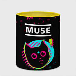 Кружка 3D Muse - rock star cat, цвет: 3D-белый + желтый — фото 2