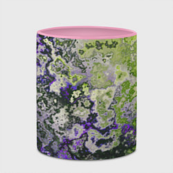 Кружка 3D Абстрактный эффект ржавчины, цвет: 3D-белый + розовый — фото 2