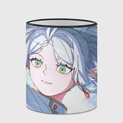 Кружка 3D Sousou no Frieren Фрирен beautiful smile, цвет: 3D-черный кант — фото 2