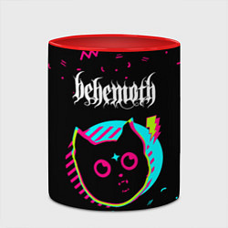 Кружка 3D Behemoth - rock star cat, цвет: 3D-белый + красный — фото 2