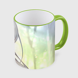 Кружка 3D Sousou no Frieren, цвет: 3D-светло-зеленый кант