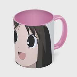 Кружка 3D Azumanga Daioh Аюму Касуга, цвет: 3D-белый + розовый