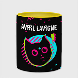 Кружка 3D Avril Lavigne - rock star cat, цвет: 3D-белый + желтый — фото 2