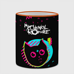 Кружка 3D My Chemical Romance - rock star cat, цвет: 3D-оранжевый кант — фото 2