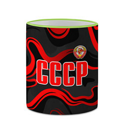 Кружка 3D СССР - red stripes, цвет: 3D-светло-зеленый кант — фото 2