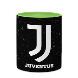 Кружка 3D Juventus sport на темном фоне, цвет: 3D-белый + светло-зеленый — фото 2