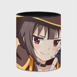 Кружка 3D Konosuba Мэгумин cute, цвет: 3D-белый + черный — фото 2