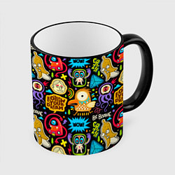 Кружка 3D Follow your dream monsters, цвет: 3D-черный кант