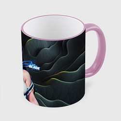 Кружка 3D Stellar Blade Eve откровенный наряд, цвет: 3D-розовый кант