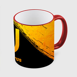 Кружка 3D Juventus - gold gradient, цвет: 3D-красный кант