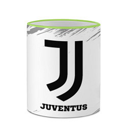 Кружка 3D Juventus sport на светлом фоне, цвет: 3D-светло-зеленый кант — фото 2