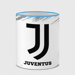 Кружка 3D Juventus sport на светлом фоне, цвет: 3D-небесно-голубой кант — фото 2