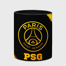 Кружка 3D PSG - gold gradient, цвет: 3D-белый + черный — фото 2