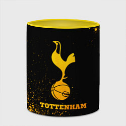 Кружка 3D Tottenham - gold gradient, цвет: 3D-белый + желтый — фото 2