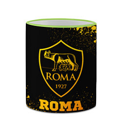 Кружка 3D Roma - gold gradient, цвет: 3D-светло-зеленый кант — фото 2
