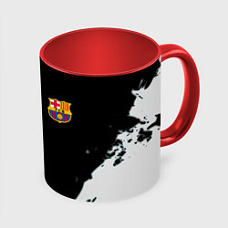 Кружка 3D Barcelona fc краски спорт, цвет: 3D-белый + красный