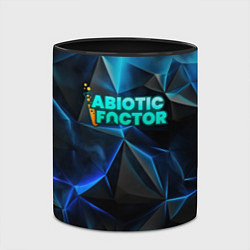 Кружка 3D Abiotic Factor логотип холодный фон, цвет: 3D-белый + черный — фото 2