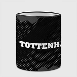 Кружка 3D Tottenham sport на темном фоне по-горизонтали, цвет: 3D-черный кант — фото 2