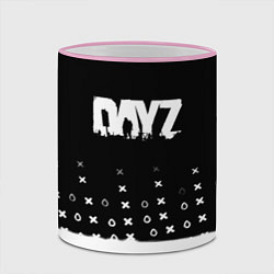 Кружка 3D Dayz game pattern logo, цвет: 3D-розовый кант — фото 2