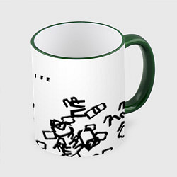 Кружка 3D Half life symbol steel gordon, цвет: 3D-зеленый кант