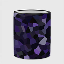 Кружка 3D Кристаллизация темно-фиолетового, цвет: 3D-черный кант — фото 2