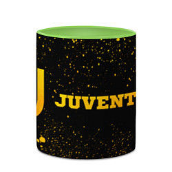 Кружка 3D Juventus - gold gradient по-горизонтали, цвет: 3D-белый + светло-зеленый — фото 2