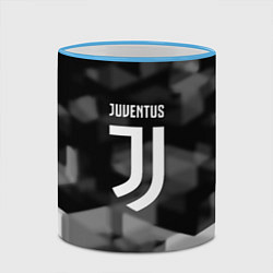 Кружка 3D Juventus geometry fc, цвет: 3D-небесно-голубой кант — фото 2