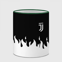 Кружка 3D Juventus fire, цвет: 3D-зеленый кант — фото 2