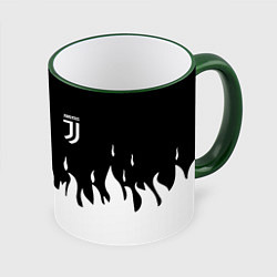 Кружка 3D Juventus fire, цвет: 3D-зеленый кант