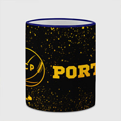 Кружка 3D Porto - gold gradient по-горизонтали, цвет: 3D-синий кант — фото 2