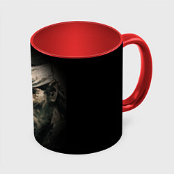 Кружка 3D Metal gear Venom Snake, цвет: 3D-белый + красный