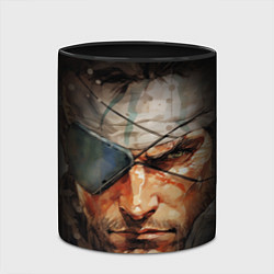 Кружка 3D Metal gear Venom Snake, цвет: 3D-белый + черный — фото 2