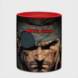 Кружка 3D Веном Снейк Metal gear game, цвет: 3D-белый + красный — фото 2