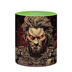 Кружка 3D Venom Snake Metal gear game, цвет: 3D-белый + светло-зеленый — фото 2