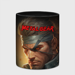 Кружка 3D Веном Снейк из игры Metal gear, цвет: 3D-белый + черный — фото 2