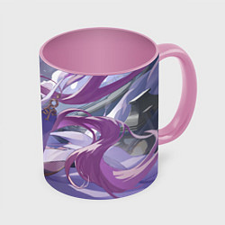 Кружка 3D Honkai Star Rail Fu Xuan beauty, цвет: 3D-белый + розовый
