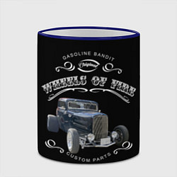 Кружка 3D Wheels of fire, цвет: 3D-синий кант — фото 2