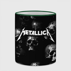 Кружка 3D Metallica - logo rock group, цвет: 3D-зеленый кант — фото 2